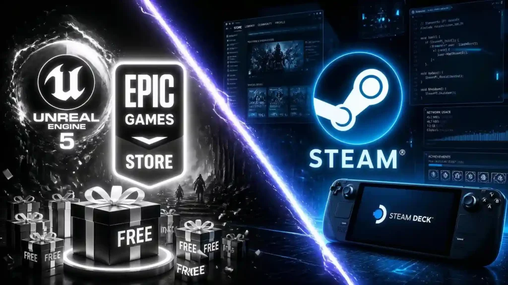 مقارنة شاملة بين Steam أم Epic Games Store